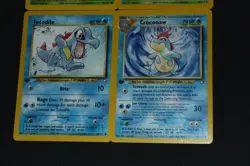Pokemon Card Lot EX-LP 1st Ed. Chikorita,Totodile,Bayleef,Croconaw Neo Genesis - Image 3