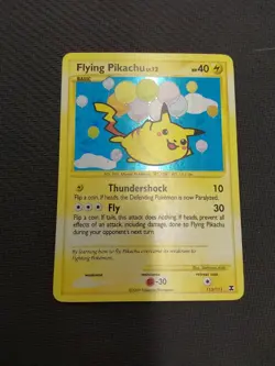 Flying Pikachu 113/111 Platinum Rising Rivals Pokemon Card Holo Secret Rare LP - Image 1