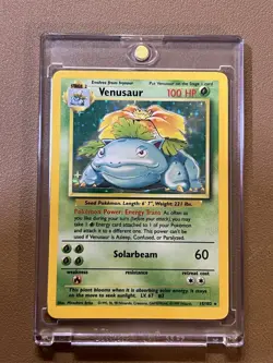 Pokemon TCG Venusaur Base Set Holo Unlimited Rare Card 15/102 - Image 1