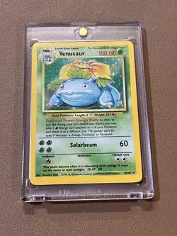 Pokemon TCG Venusaur Base Set Holo Unlimited Rare Card 15/102 - Image 3