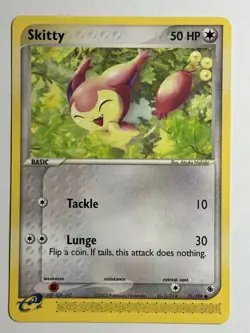 Skitty Ruby and Sapphire 71/109 LP-NM Pokemon card - Image 1