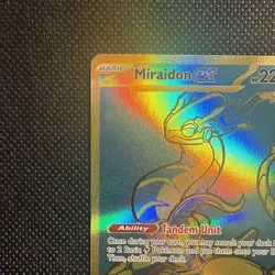 Pokemon TCG Miraidon EX Scarlet & Violet Paldean Fates Hyper Rare Card 243/091 - Image 2