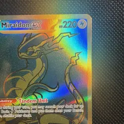 Pokemon TCG Miraidon EX Scarlet & Violet Paldean Fates Hyper Rare Card 243/091 - Image 3