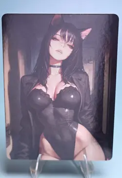 Bad Waifu The Gathering, Custom Anime Sexy Waifu Trading Card - Image 1