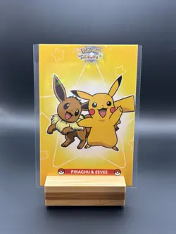 Let's Go Eevee Database Holo Peru Card: Pikachu & Eevee - Image 1