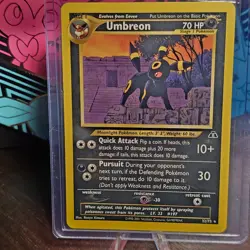 Pokemon Umbreon Neo Discovery Rare English Card No.32/75 Regular HP70 2001 - Image 1