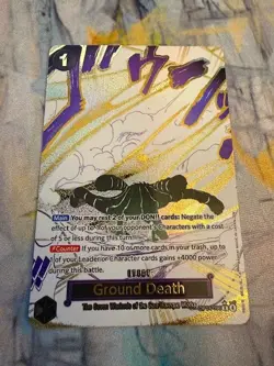 Ground Death (Alternate Art) OP14-096 The Azure Sea's Seven Foil One Piece Card - Image 1