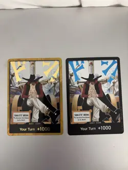 OP14 Gold DON!! Card Hawk Eye Mihawk The Azure Seas Seven One Piece CCG ENGLISH - Image 1