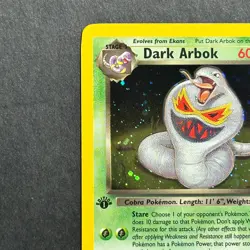 1st Edition Dark Arbok 2/82 Team Rocket Holo Rare Pokemon Card - Image 2