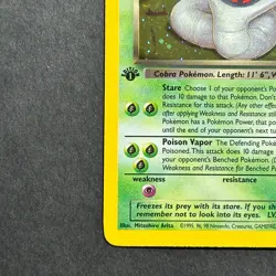 1st Edition Dark Arbok 2/82 Team Rocket Holo Rare Pokemon Card - Image 5