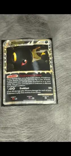 Pokemon Umbreon Card 86/90 Stage 1 100HP English 2010 TCG Darkness - Image 1