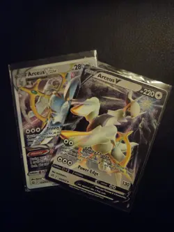 Pokemon Arceus V & VSTAR Brilliant Stars Holo Basic Metal Cards - Image 2