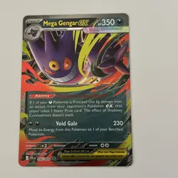 Mega Gengar ex 056/094 Me02: Phantasmal Flames Holo Pokemon Card - Image 1