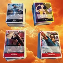 One Piece TCG 220 Cards Bulk Lot Collection of Common Uncommon - Image 1
