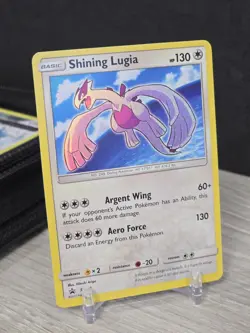 Pokemon Card TCG Shining Legends Lugia SM82 Holo Rare Black Star Promo Card NM - Image 1
