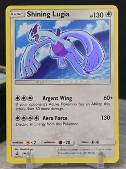 Pokemon Card TCG Shining Legends Lugia SM82 Holo Rare Black Star Promo Card NM - Image 5