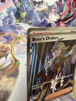 Pokemon TCG Boss's Orders Trainer Full Art Holo Rare Card 248/193 Paldea Evolved - Image 3