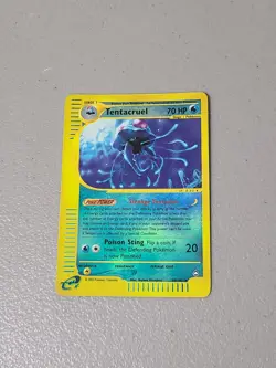 Pokemon TCG Card - Tentacruel 38/147 Aquapolis Reverse Holo Rare E Reader - LP - Image 1