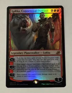 MTG Lukka, Coppercoat Outcast - Ikoria: Lair Of The Behemoths FOIL LP - Image 1