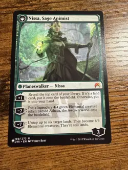 MTG Magic The Gathering Nissa Vastwood Seer Sage Animist Mythic - Image 2