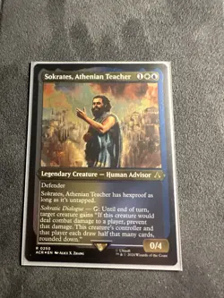 Sokrates, Athenian Teacher - Foil Etched Assassin's Creed MTG - Image 1