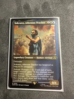 Sokrates, Athenian Teacher - Foil Etched Assassin's Creed MTG - Image 2