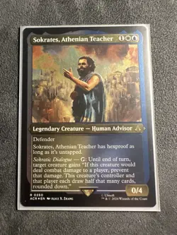 Sokrates, Athenian Teacher - Foil Etched Assassin's Creed MTG - Image 4