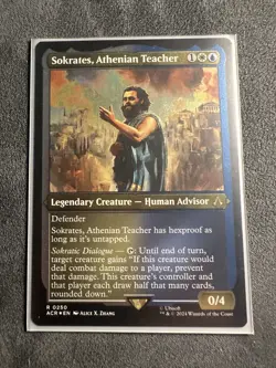 Sokrates, Athenian Teacher - Foil Etched Assassin's Creed MTG - Image 5