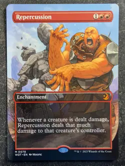 Repercussion - Anime Borderless - Wilds of Eldraine (MTG) - Image 1