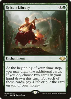 Sylvan Library [Commander Collection: Green] Foil Near Mint - Image 1