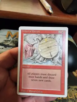 Revised 3rd Edition MTG 1 Wheel of Fortune Magic - Image 1