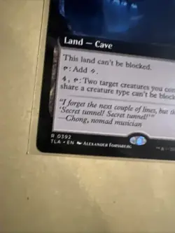 MTG Secret Tunnel TLA 0392 R NM Regular Extended Art - Image 3