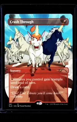 2021 MTG Magic The Gathering SLD Secret Lair Drop Borderless #591 Crash Through - Image 1