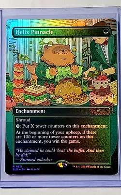 2024 MTG Magic the Gathering SLD Secret Lair Borderless Foil 1831 Helix Pinnacle - Image 1