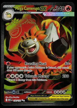 Pokemon Card - Mega Camerupt ex Mega Evolution 156/132 Ultra Rare - Image 1