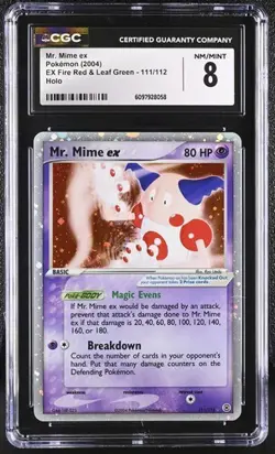 Mr. Mime ex Holo CGC 8 NM/MINT Pokemon (2004) EX Fire Red & Leaf Green #111/112 - Image 1