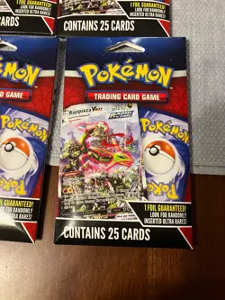 Pokemon Lot of 9 Sealed Packs (Each Pack Contains 25 Random Cards) *New Sealed* - Image 2