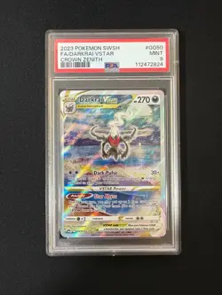 2023 Pokemon Crown Zenith Darkrai Vstar Galarian Gallery GG50 PSA 9 - Image 1