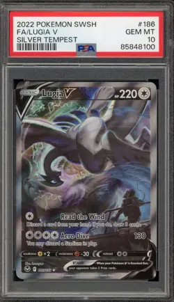 Pokemon Lugia V Silver Tempest Full Alt Art #186 PSA 10 Gem Mint - Image 1