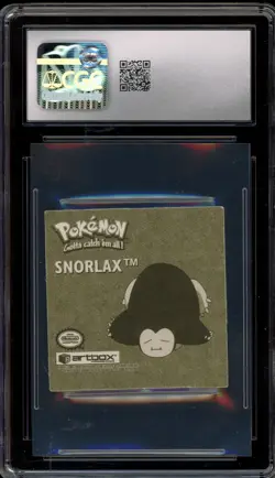 Pokemon Snorlax Artbox Chromium Stickers Action Flipz Series 1 #R04 CGC 8 - Image 2