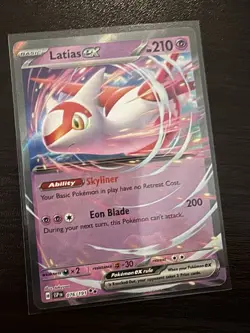 2024 Pokemon Surging Sparks LATIAS EX 076/191 Double Rare - Image 1