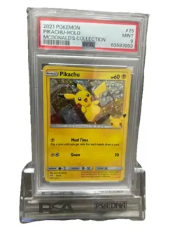 2021 Pokemon Pikachu-holo McDonald’s Promo PSA 9 - Image 1