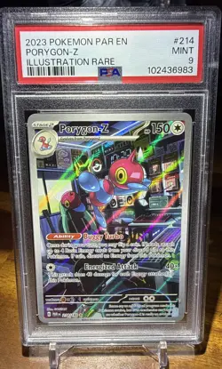 2023 Pokemon PAR EN Paradix Rift Porygon-Z Illustration Rare MINT PSA 9 - Image 1