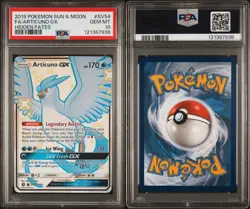 2019 POKEMON SUN & MOON HIDDEN FATES SV54 FULL ART/ARTICUNO GX PSA 10 - Image 3