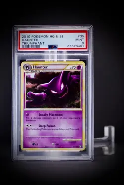 2010 Pokemon HGSS Triumphant Haunter 35 PSA 9 - Image 1