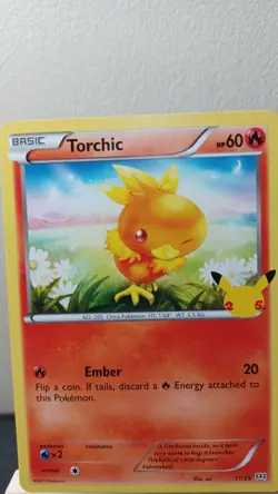 Torchic [NM] - Pokemon TCG McDonalds 25th Anniversary 11/25 [Non Holo Promo] - Image 1