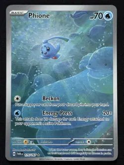 Pokemon TCG: Phione Twilight Masquerade Illustration Rare 175/167 NM - Image 1