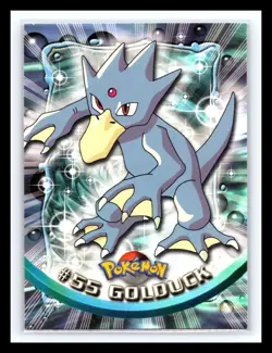 💥 Golduck 1999 Topps Pokemon TV Non Holo Animation Series Blue Logo # 55 - Image 1