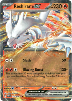 Reshiram ex - 020/086 - Double Rare - White Flare - NM/M - Pokemon - English - Image 1