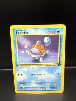 Pokemon TCG Squirtle 68/82 Team Rocket 1st Edition Non-Holo Regular M - Image 1